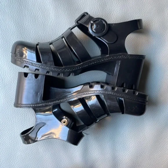 American Apparel Black Jelly Sandal - Picture 7 of 7